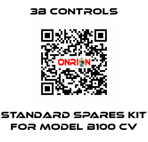 Standard Spares Kit for model B100 CV 3B Controls