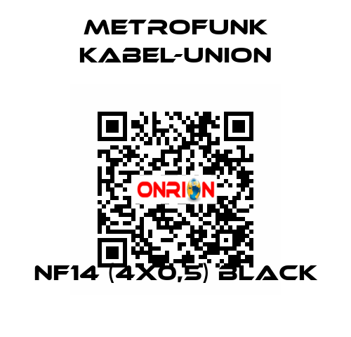NF14 (4x0,5) Black METROFUNK KABEL-UNION
