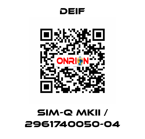 SIM-Q MKII / 2961740050-04 Deif