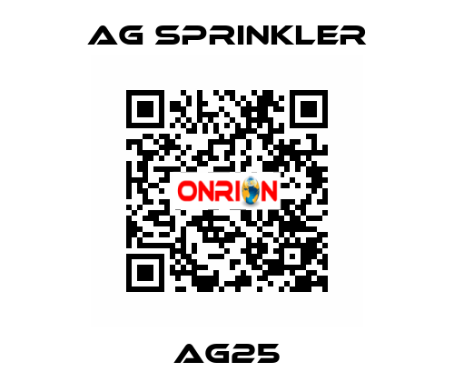 AG25 AG Sprinkler