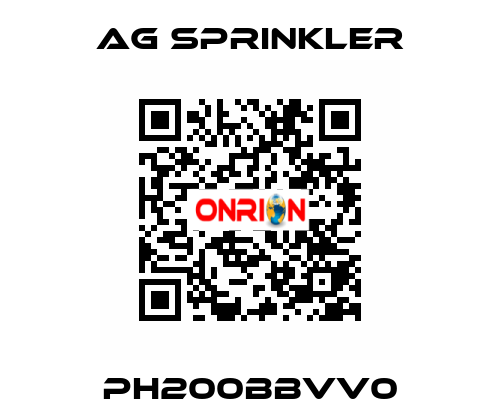 PH200BBVV0 AG Sprinkler