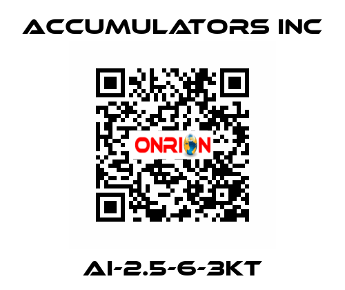 AI-2.5-6-3KT ACCUMULATORS INC