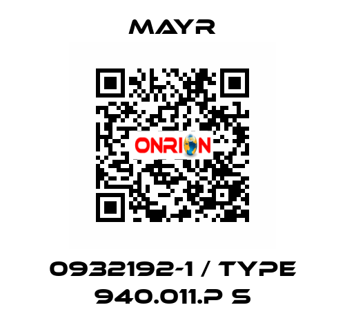 0932192-1 / Type 940.011.P S Mayr