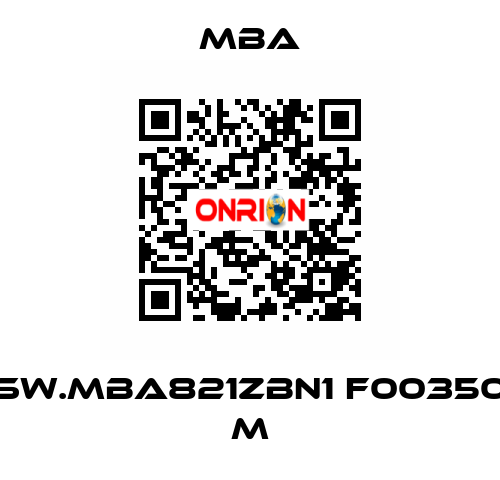 SW.MBA821ZBN1 F00350 M MBA