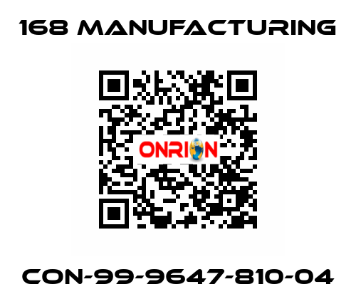 CON-99-9647-810-04 168 Manufacturing