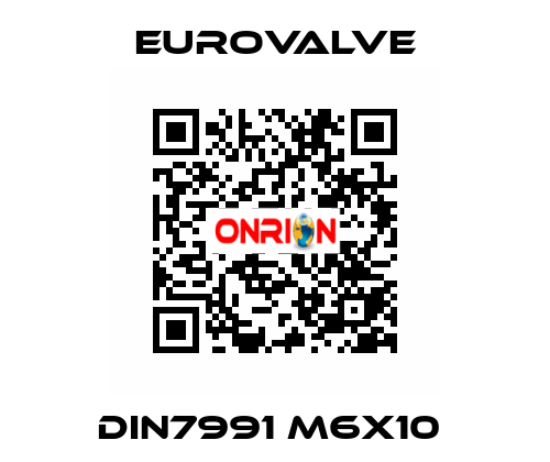 DIN7991 M6X10  Eurovalve