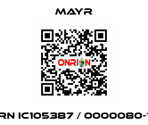 RN IC105387 / 0000080-1 Mayr