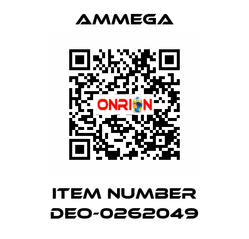 Item number DEO-0262049 AMMEGA