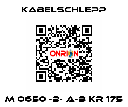 M 0650 -2- A-B KR 175 KabelSchlepp