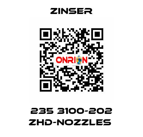 235 3100-202 ZHD-nozzles  Zinser