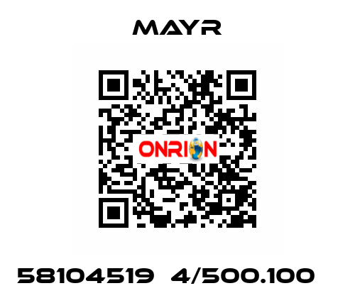 58104519  4/500.100    Mayr