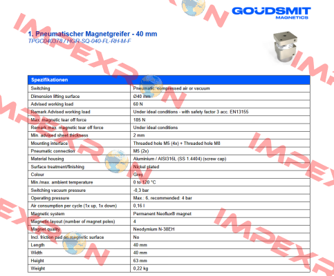 TPGC040378 Goudsmit Magnetics
