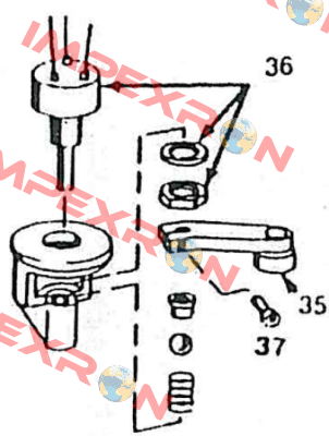 Index 37 Screw for lever Midori