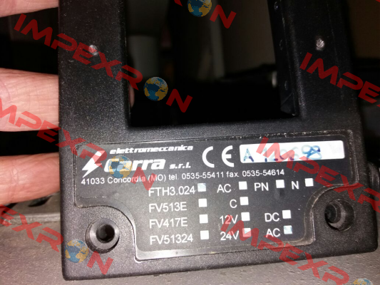 FTH3 024 35 00 old version, new version FTL3024 X.M.A. ELETTROMECCANICA CARRA