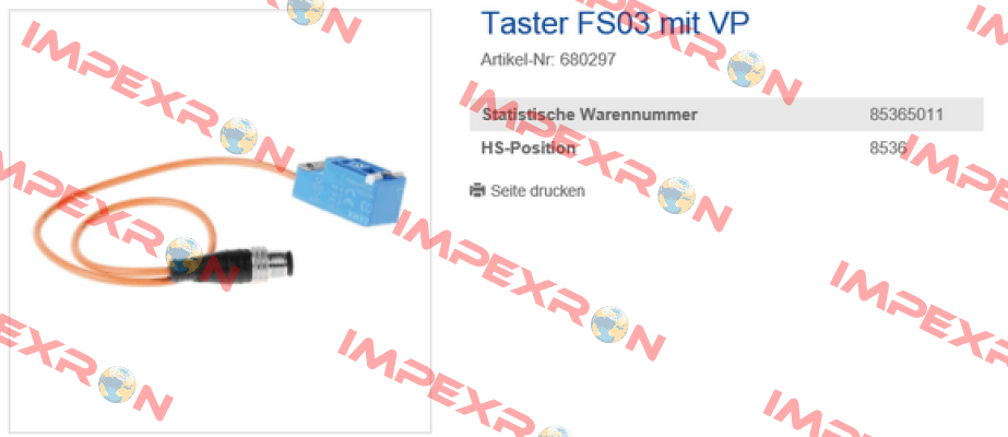 Taster FS03 mit VP Herma