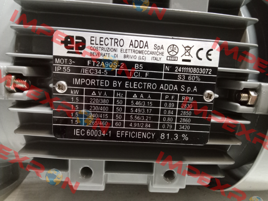 FT2A90S-2 1,5kW 2P 400/230V 50Hz B5 Electro Adda