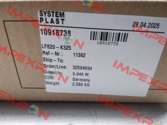 SYS11362 System Plast