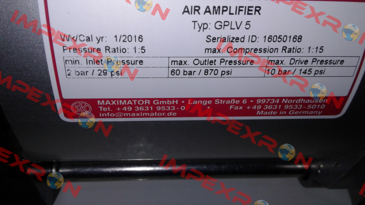 Art.-Nr. 3630.1174  Maximator