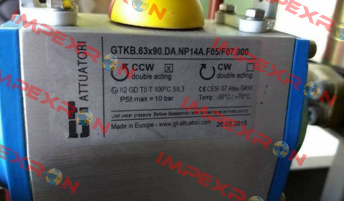 GTKB.63x90.DA.NP14A.F05/F07.000 GT Attuatori