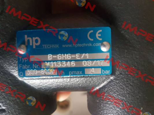 B-GHG-E/1   300-6000l/h HP Technik