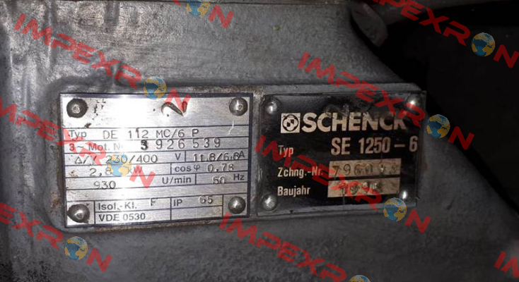 SE 1250-6 Obsolete! Replaced by Typ F 1300-6-7.0  Schenck