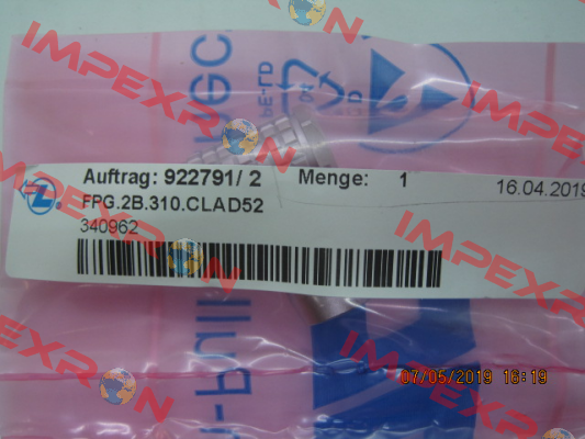 FPG.2B.310.CLAD52Z Lemo