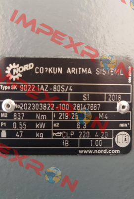 Type: SK 9022 1AZ-80S/4 Nord