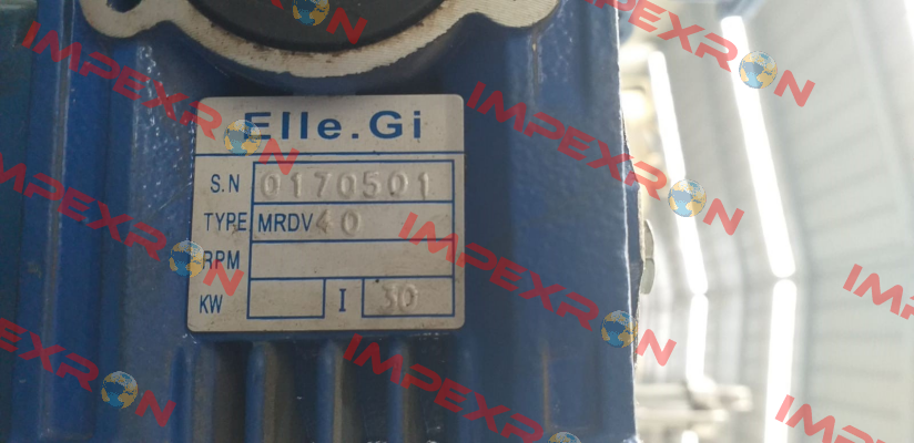 Type: MRDV 40 S/N: 0170501 ELLE GI SRL