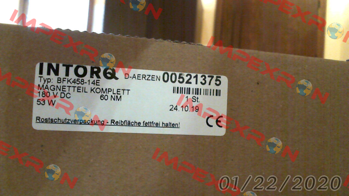 BFK 458-14 E (180 vdc) Intorq