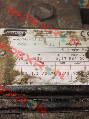 31497/08 2/08 obsolete, replacement HBZ 63B 4 230.400-50 B5  Seimec (Rossi)