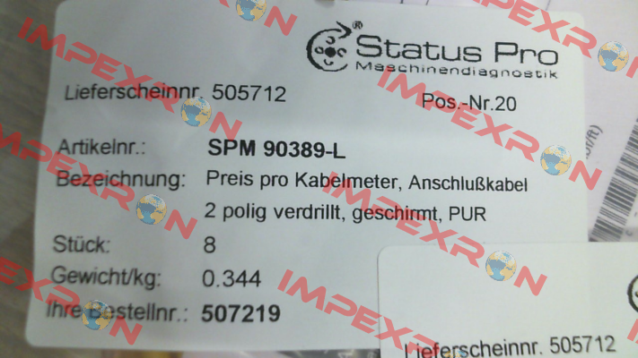 SPM 90389-L (  4 meter ) SPM Instrument