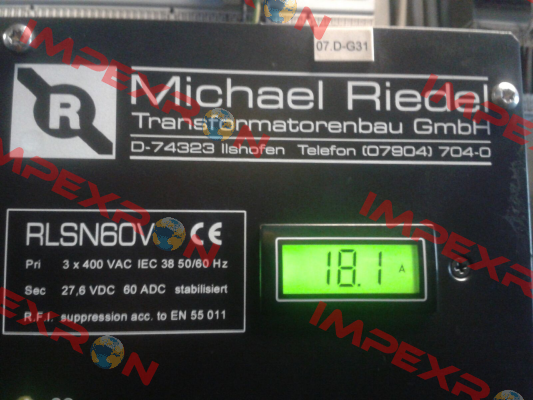 0233/00000001 Michael Riedel Transformatorenbau