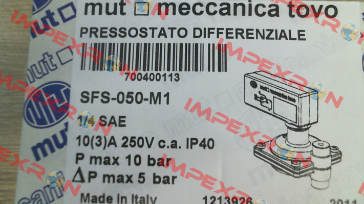 SFS 050 M1 G 1/4" SAE IP40 (7.004.00140) Mut Meccanica Tovo SpA