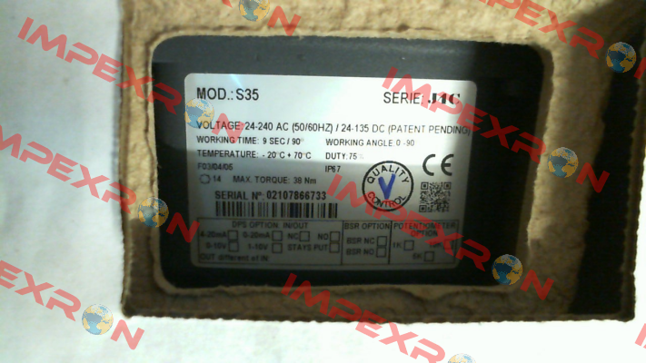 P/N: AEK2EH40G, Type: J4C S35 J+J Automation