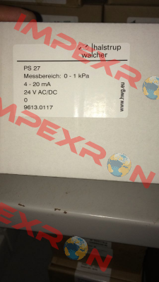 PS27-4-AC/DC-0...500Pa-0-0-1-S-0 (9613.0561) Halstrup Walcher