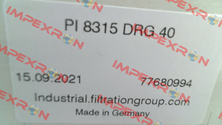 P/N: 77680994 Type: PI 8315 DRG 40 MAHLE