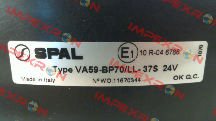 VA59-BP70/LL-37S / 59982 SPAL