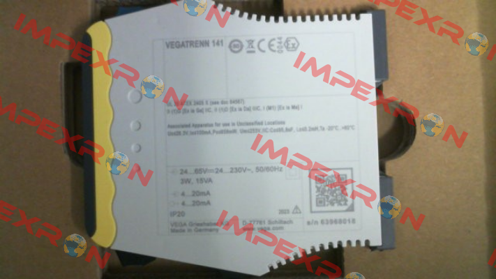 P/N: TRENN141.ACXXKBX, Type: VEGATRENN 141 Vega