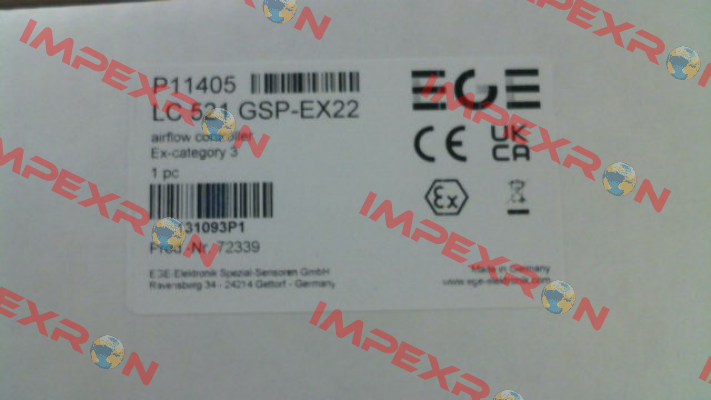 p/n: P11405, Type: LC 521 GSP-Ex22 Ege